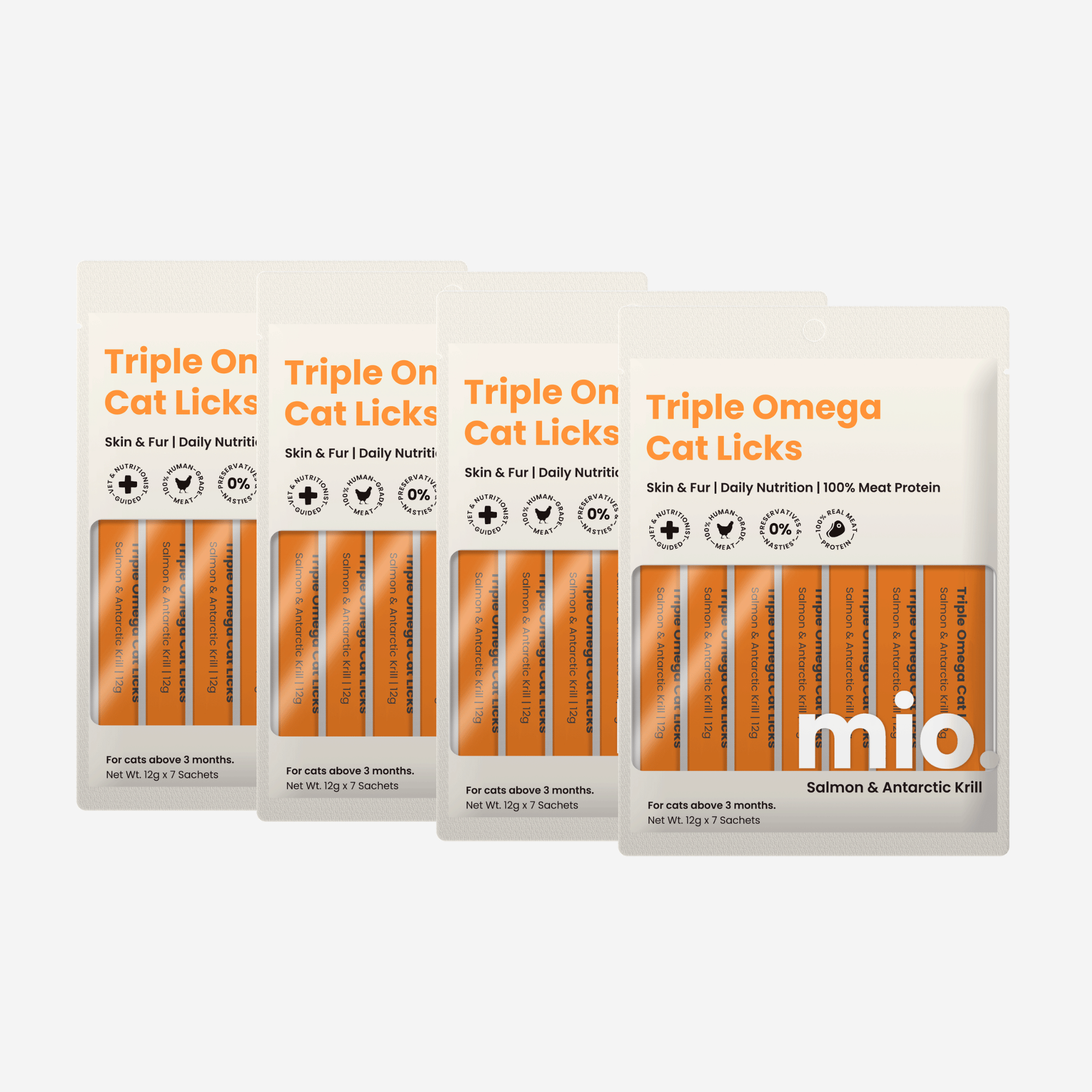 4 Pack Value Bundle Cat Licks (28 Sticks)