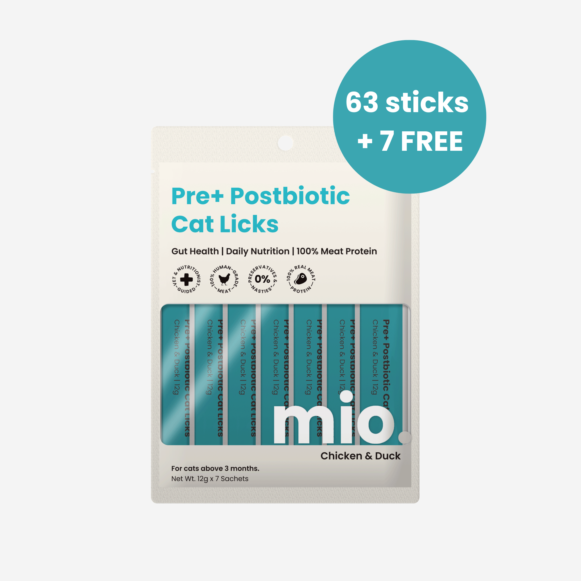 63 Stick + 7 FREE Value Bundle Cat Licks